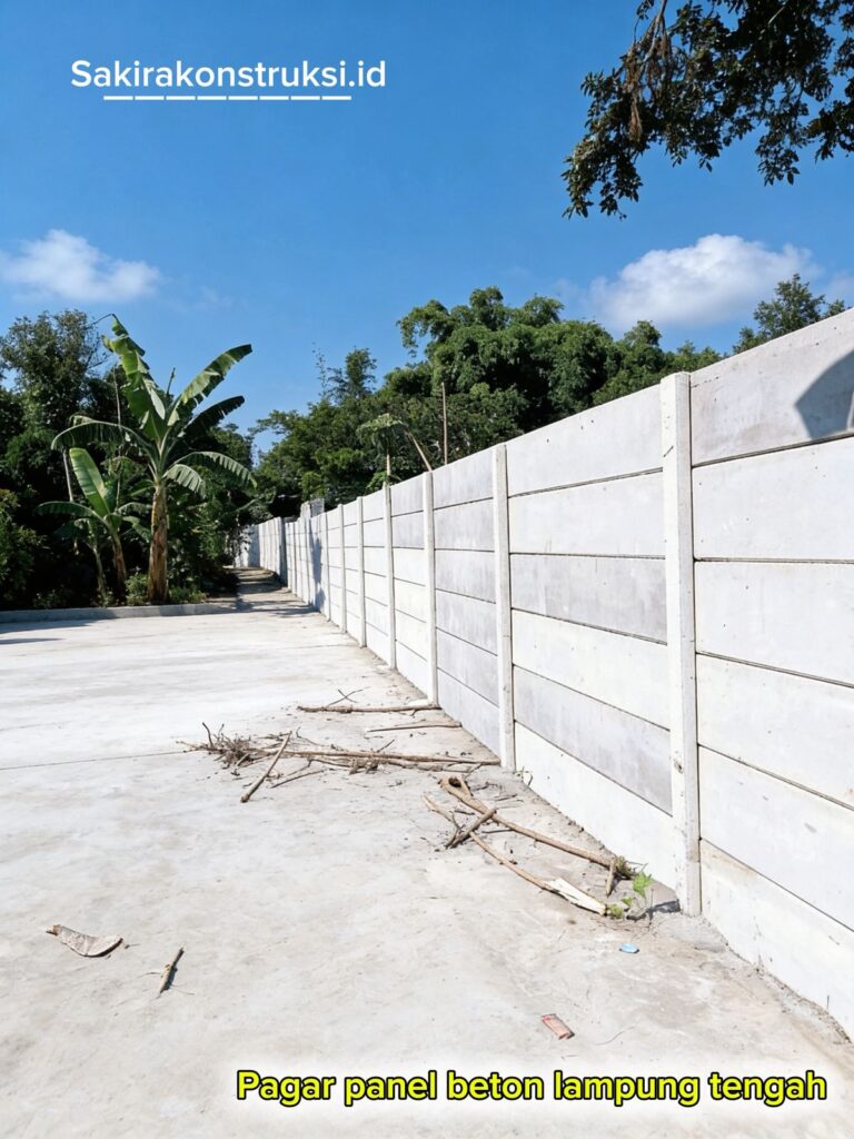 Harga Pagar Panel Beton Lampung Tengah 2026 | Terpasang Tenaga Ahli terbaik
