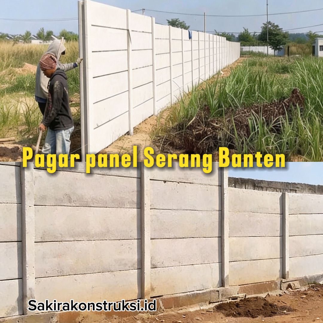 Pagar panel beton precast terbaru di serang