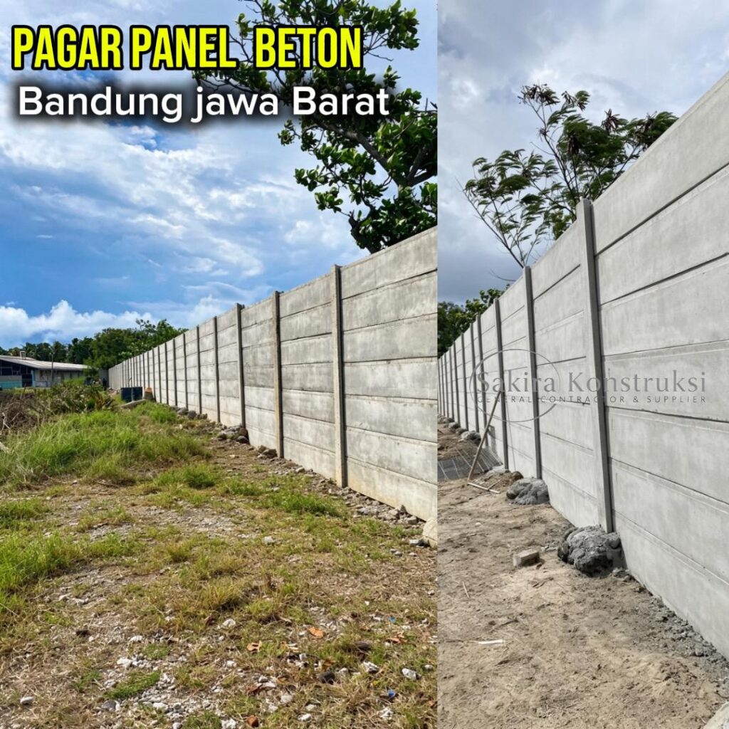 Harga Pagar Panel Beton Bandung Jawa Barat | terpasang Tenaga Ahli