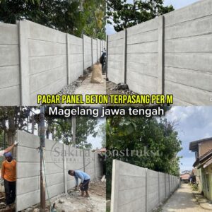 Harga pagar panel beton di magelang terbaru