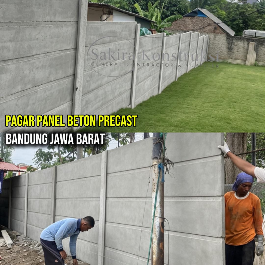 Harga Pagar Panel Beton Bandung Jawa Barat | terpasang Tenaga Ahli - Gambar 3
