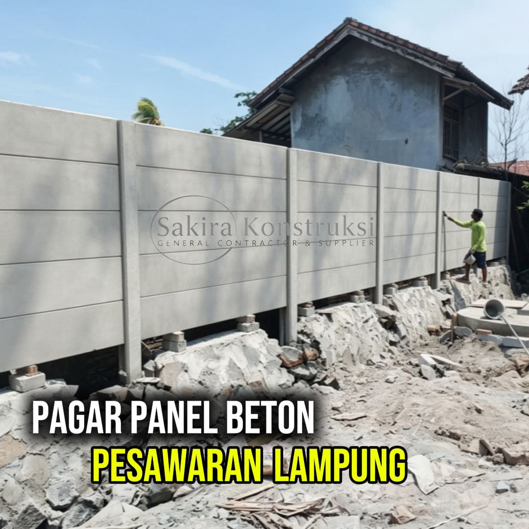 Harga pagar panel pesawaran lampung