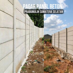 Harga Pagar Panel Beton Prabumulih | Sumatera Selatan Terpasang Per m1