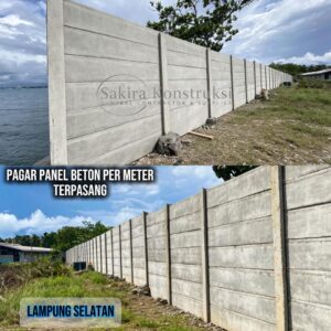 Harga pagar panel beton precast di lampung selatan terpasang sakira konstruksi