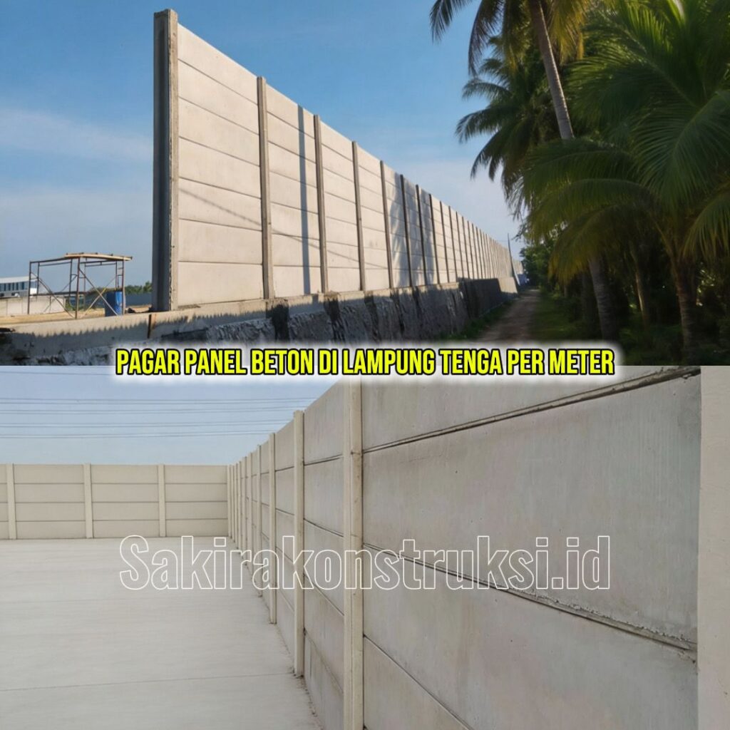 Harga Pagar Panel Beton Lampung Tengah 2026 | Terpasang Tenaga Ahli