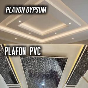 Harga pasang plafon pvc dan gypsum