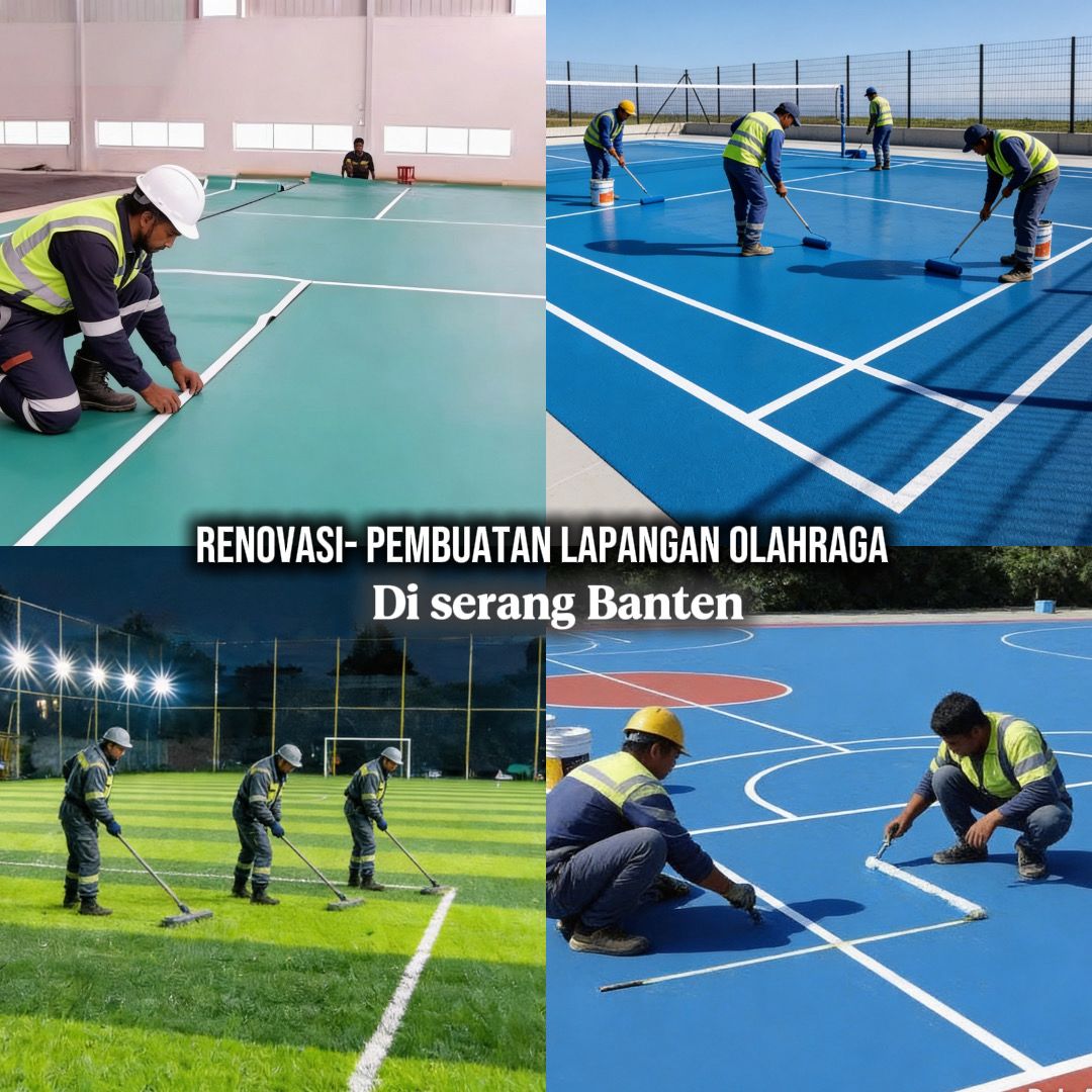renovasi atau pembuatan lapangan olahraga di serang banten 2026