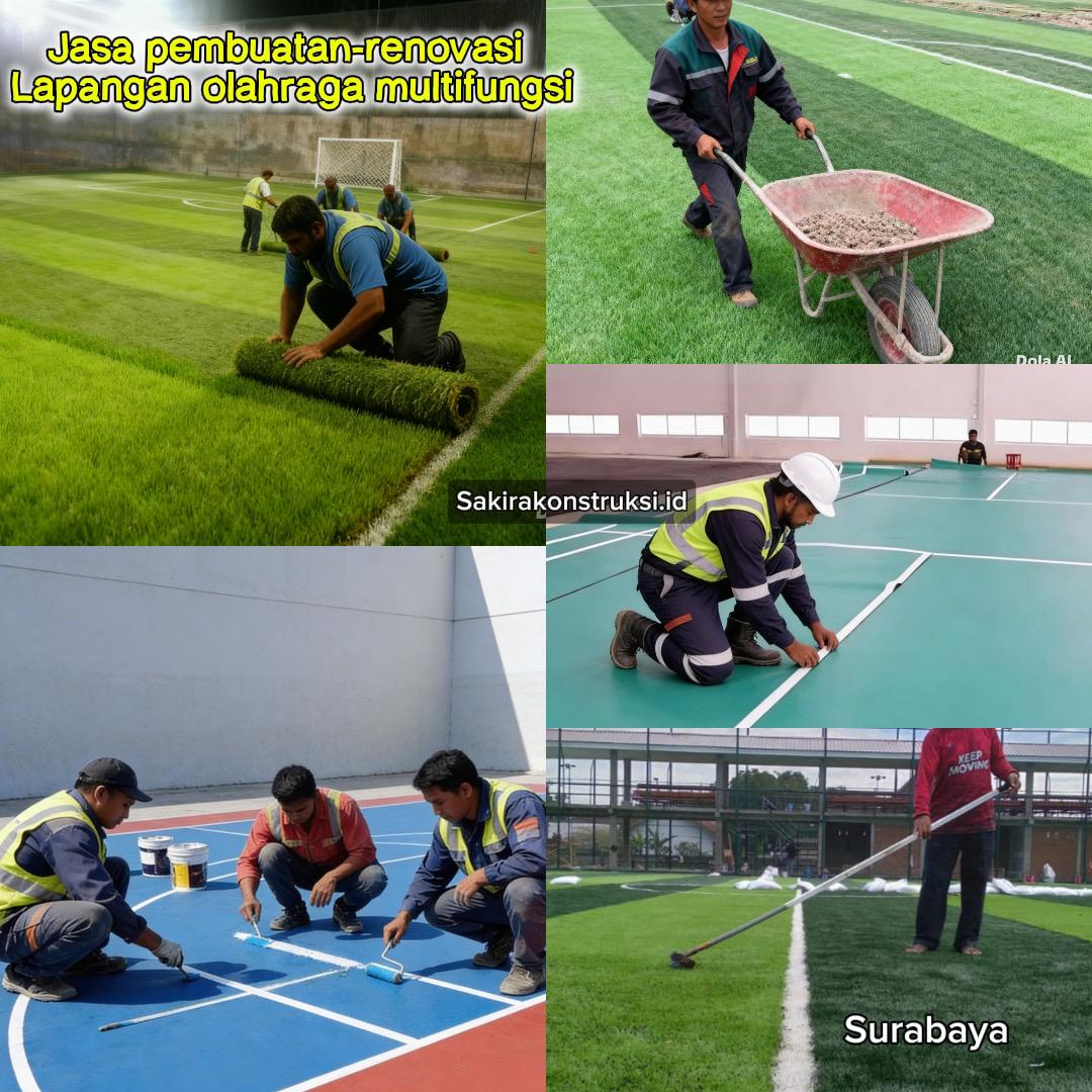 Jasa Pembuatan Renovasi Lapangan Olahraga di Surabaya 2026 - Gambar 2