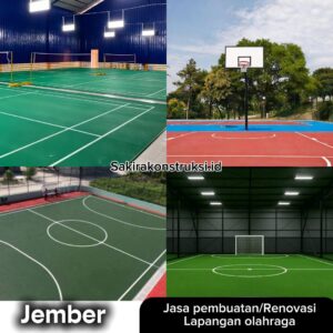 Jasa Pembuatan & Renovasi Lapangan  Jember Jawa Timur