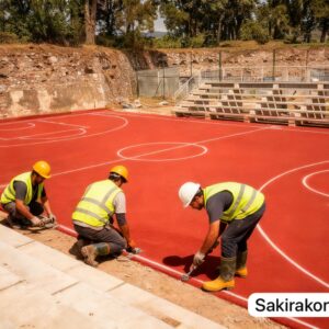 Jasa pembuatan lapangan basket indoor outdoor SNI