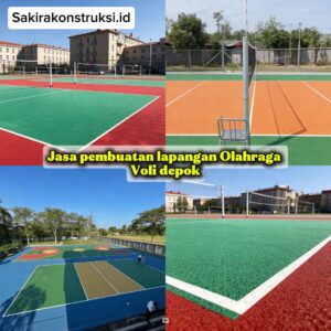 Jasa Bangun Lapangan Voli Depok 2026 tenaga berpengalaman