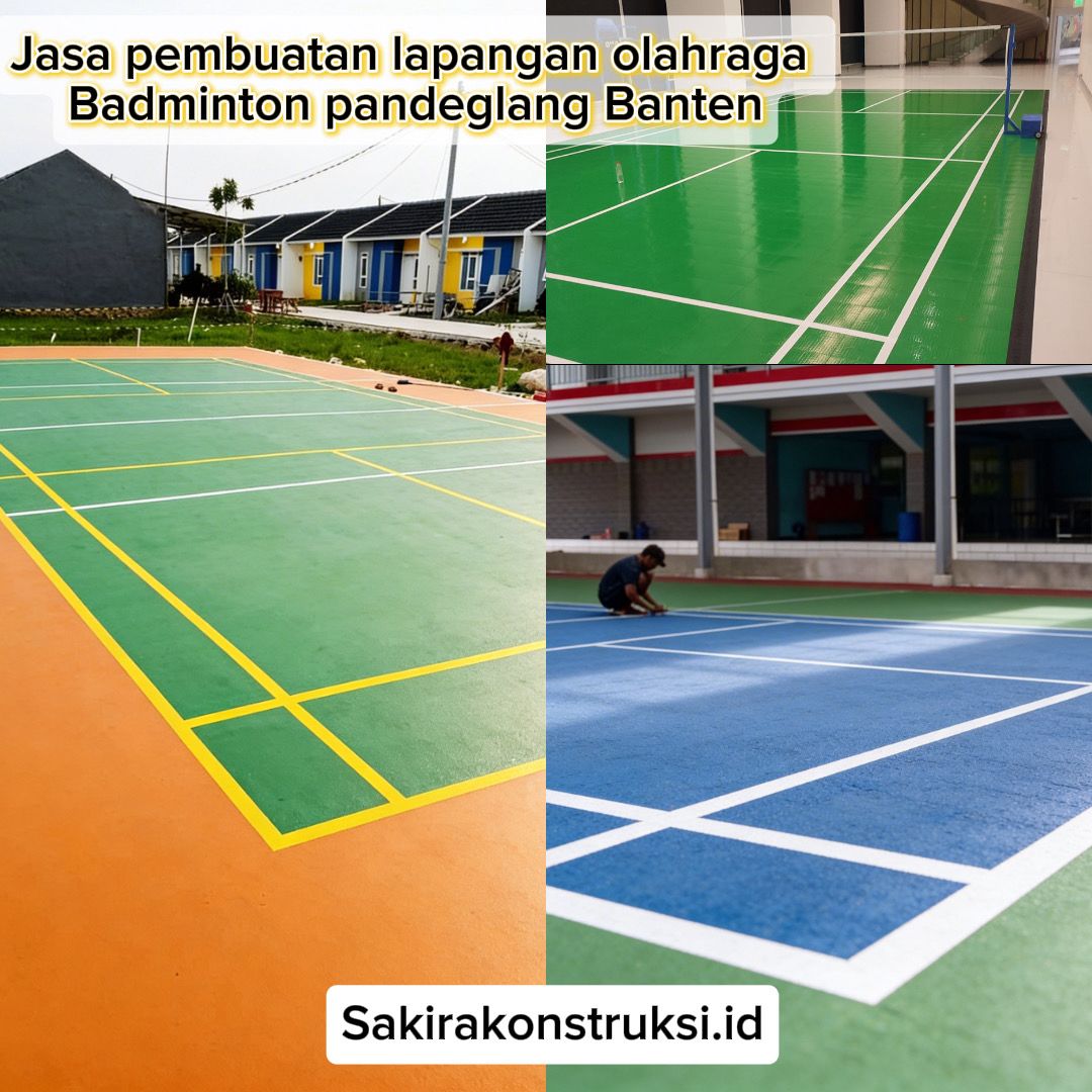 Kontraktor Jasa Pembuatan Lapangan Badminton Pandeglang 2026 - Gambar 2