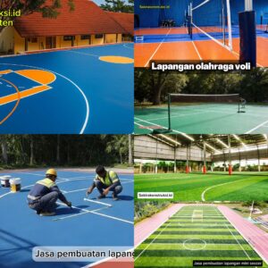 Pembuatan Lapangan Olahraga Serang Banten (Basket Voli dan Mini Soccer) Terbaik Bergaransi