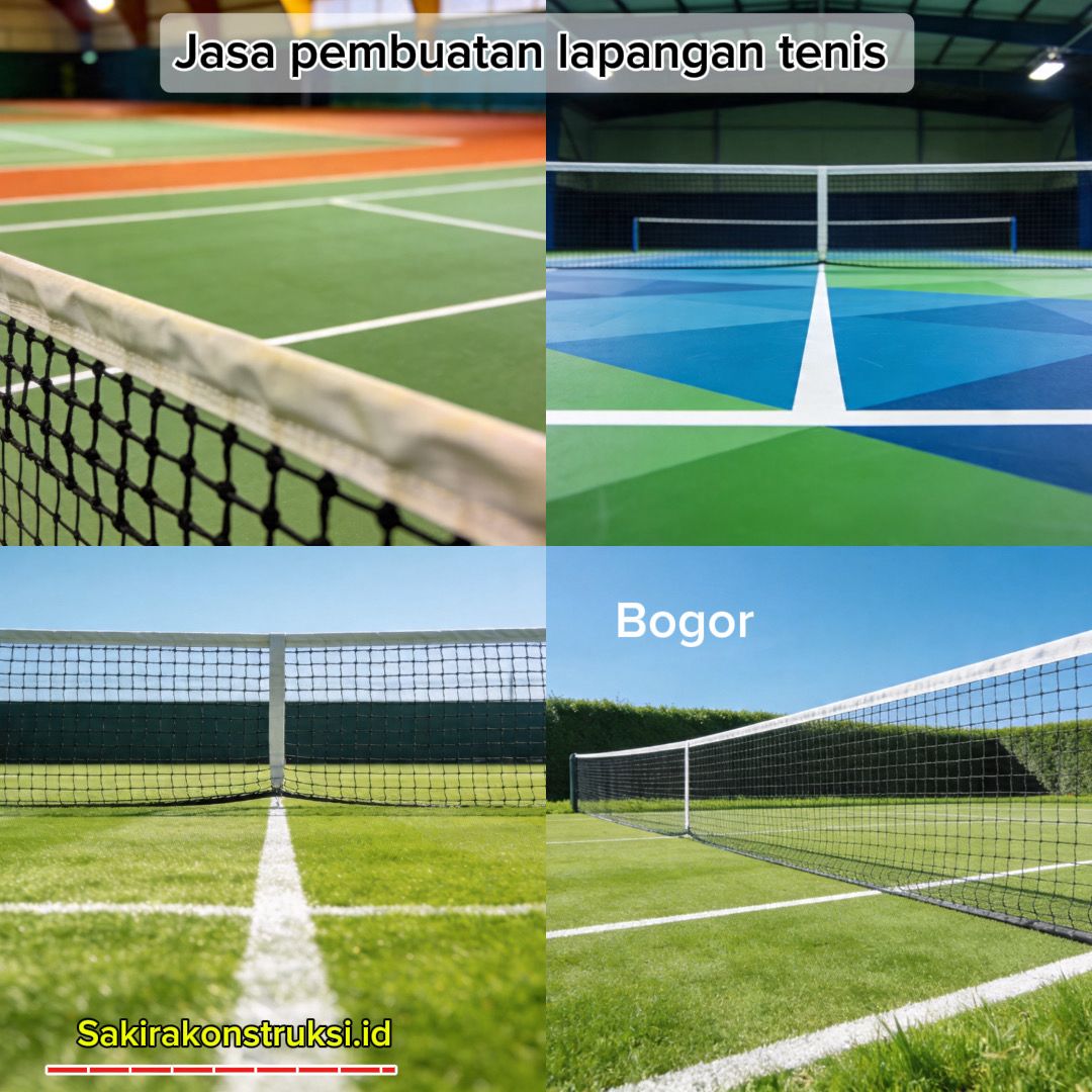 Jasa Pembuatan Lapangan Tenis Bogor 2026 Profesional Indoor Outdoor
