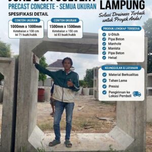 Produsen Box Culvert Bandar Lampung