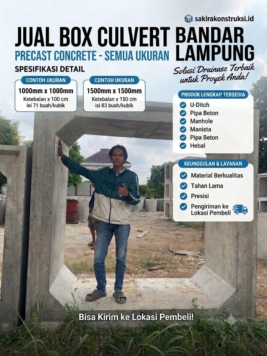 Produsen Box Culvert Bandar Lampung