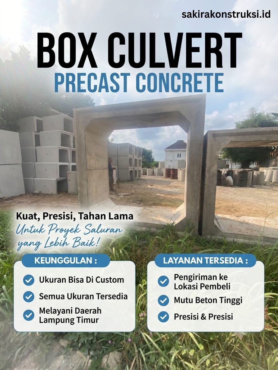 Produsen Box Culvert Lampung Timur