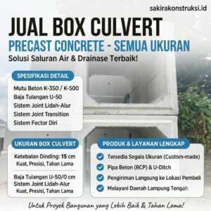 Produsen Box Culvert Lampung Tengah