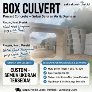 Produsen Box Culvert Lampung Utara