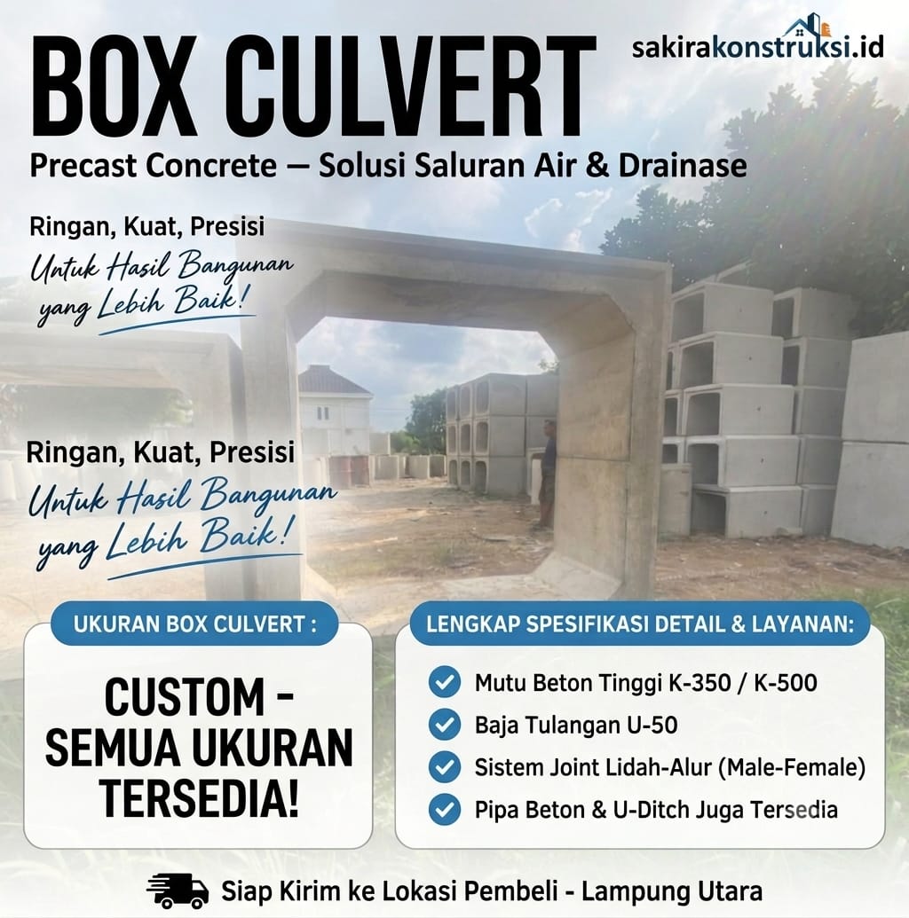 Produsen Box Culvert Lampung Utara